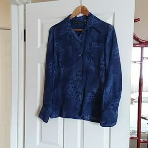 BANANA REPUBLIC silk dress shirt🦜